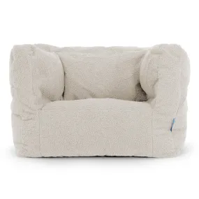 Albert Children's Bean Bag Armchair 1-5 yr - Boucle Ivory