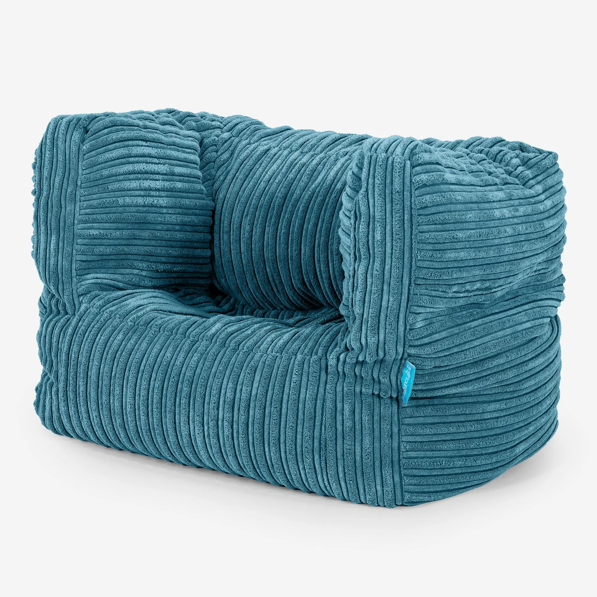 Albert Children's Bean Bag Armchair 1-5 yr - Cord Aegean Blue