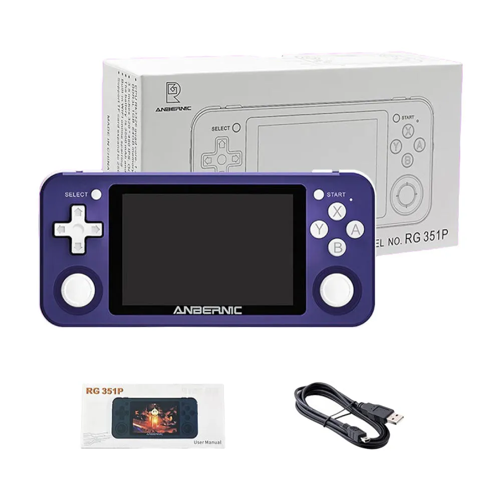 Anbernic RG351P 1GB/64GB Handheld Game Console RK3326 Purple