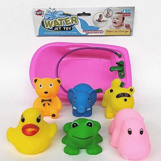 Animal Theme Baby Bath Toys | 6 Pcs