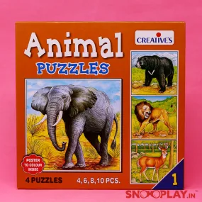 Animals Puzzles (Series 1) - Set of 4 Jigsaw Puzzles