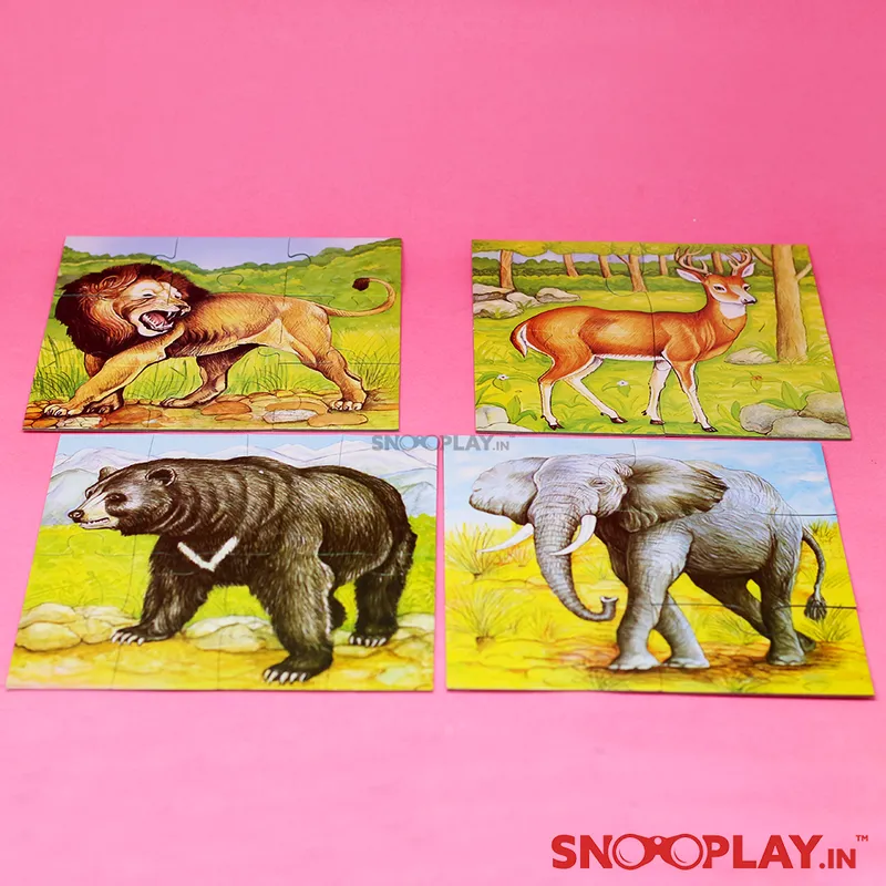 Animals Puzzles (Series 1) - Set of 4 Jigsaw Puzzles