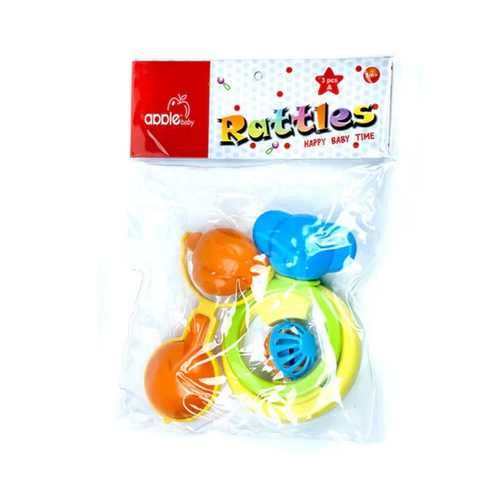 Apple Baby Rattles Set Of 3