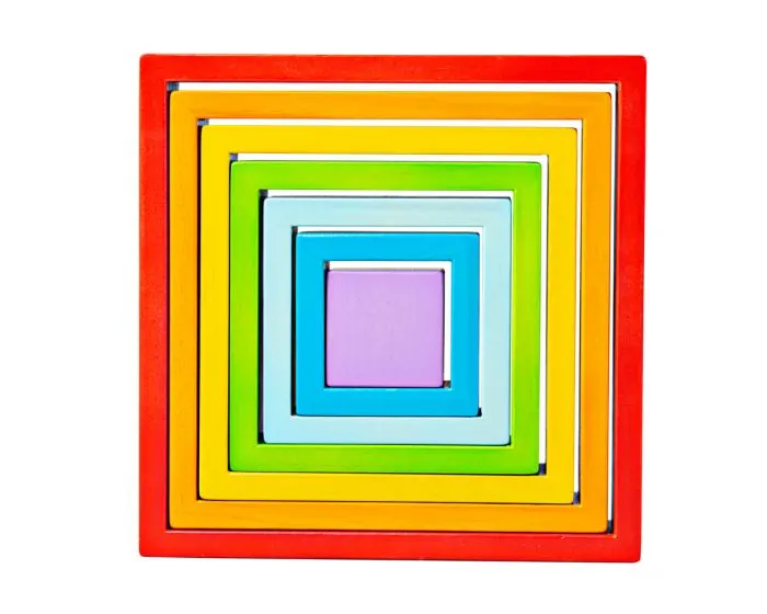 Bigjigs Wooden Stacking Squares