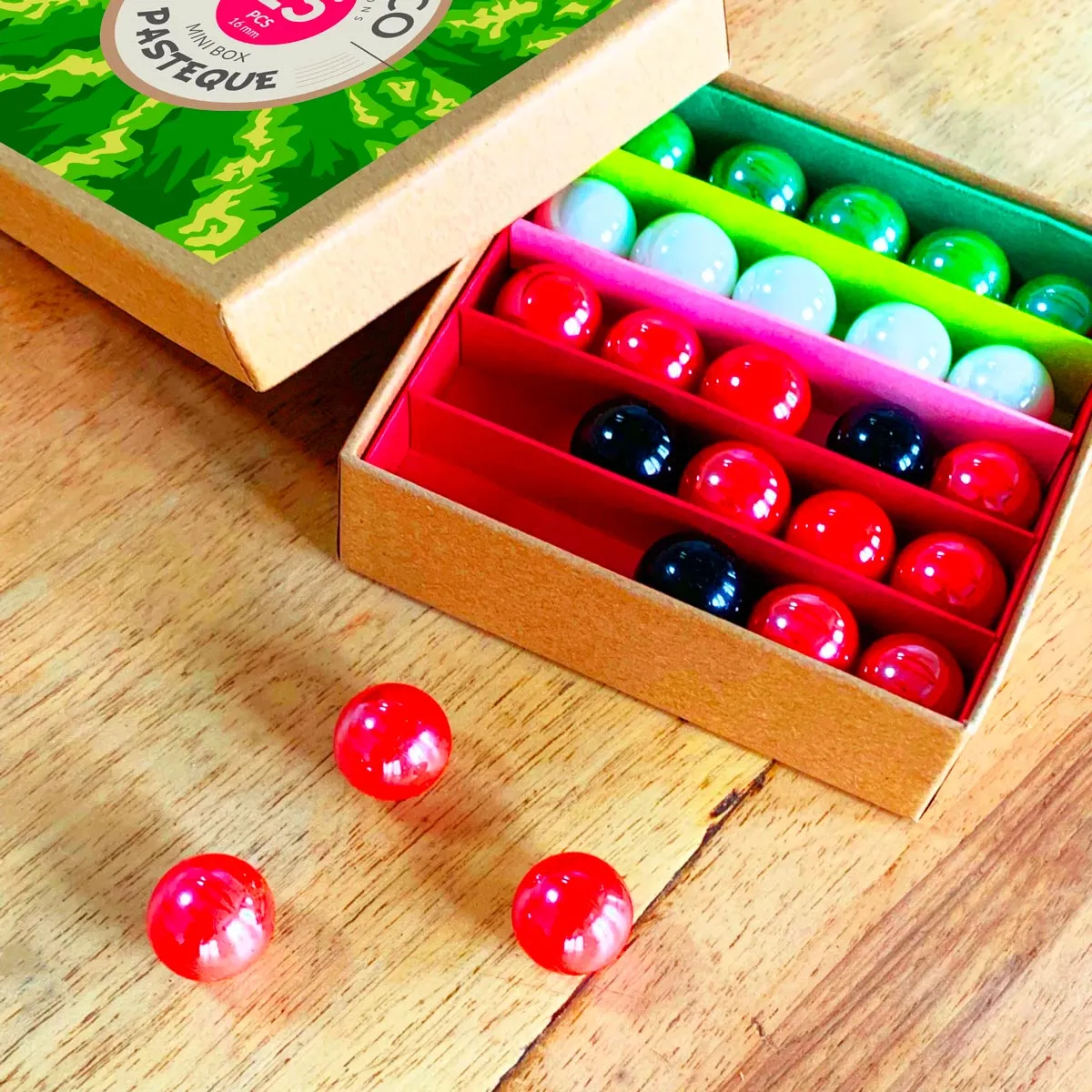 Billes & Co Watermelon Marbles Mini Box - 25 Pack