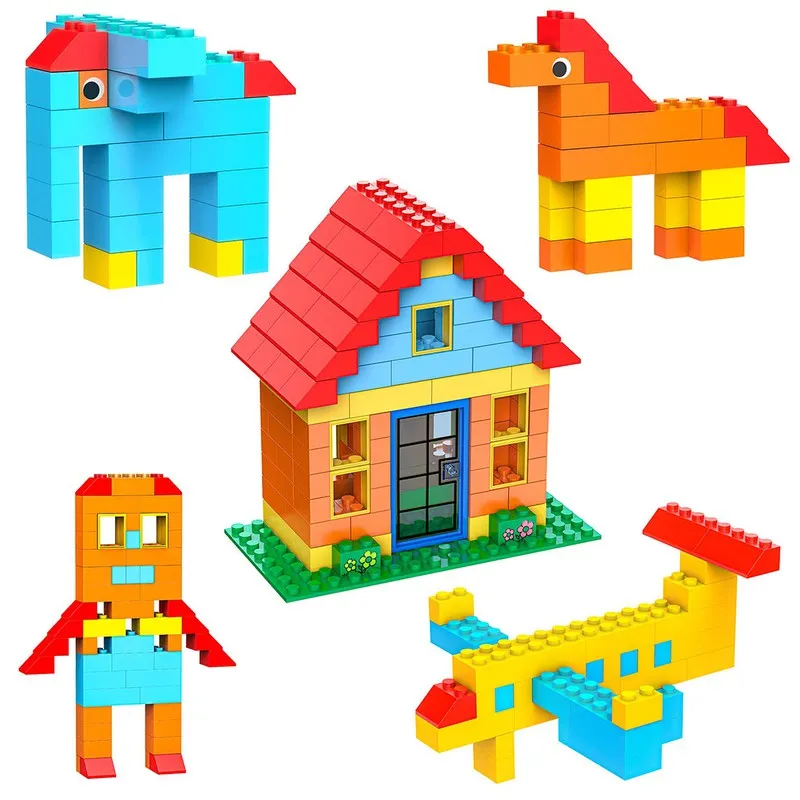 Brick Crafter Colourful Building Blocks (144 Pieces Blocks)  Best Block Game Toy (Multicolor)