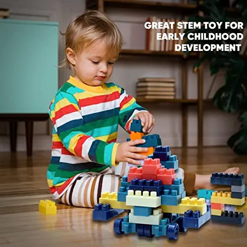 Building Blocks for Kids Including Baseplate (260 Pieces)