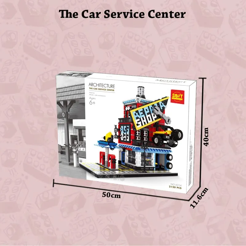 Building Blocks Toy Set (The Car Service Centre 2120 Pcs)