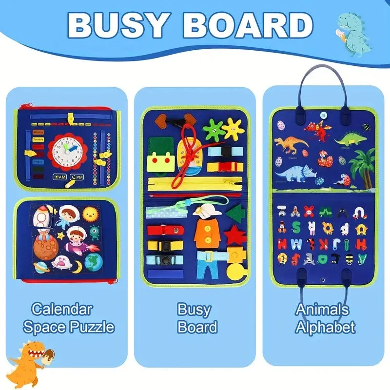 Busy Montessori Fine Motor Skills and Sensory Book - M89