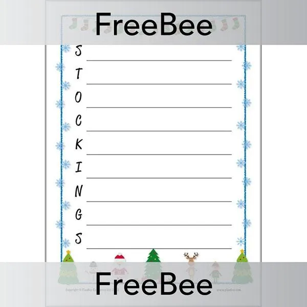 Christmas Acrostic Poem Templates