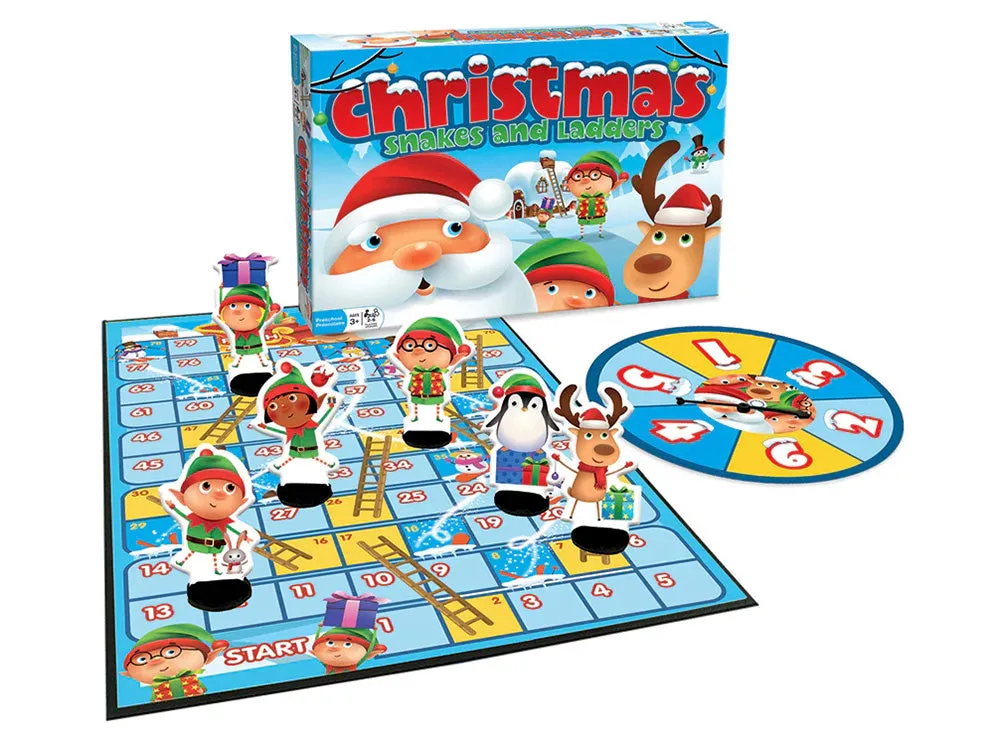 Christmas Snakes & Ladders <br> Board Game