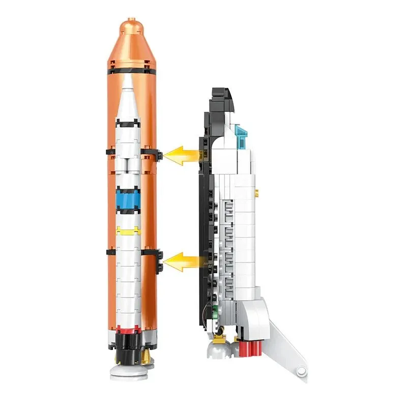 City Satellite Rocket Launcher Lego Building Blocks | 404 Pcs