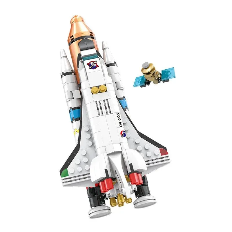 City Satellite Rocket Launcher Lego Building Blocks | 404 Pcs