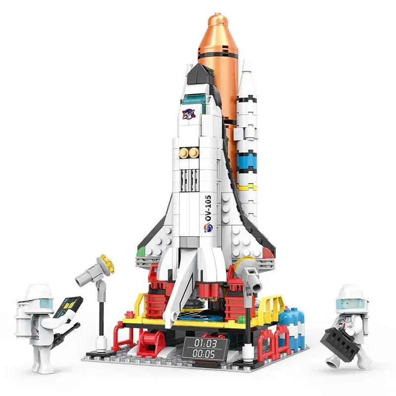 City Satellite Rocket Launcher Lego Building Blocks | 404 Pcs