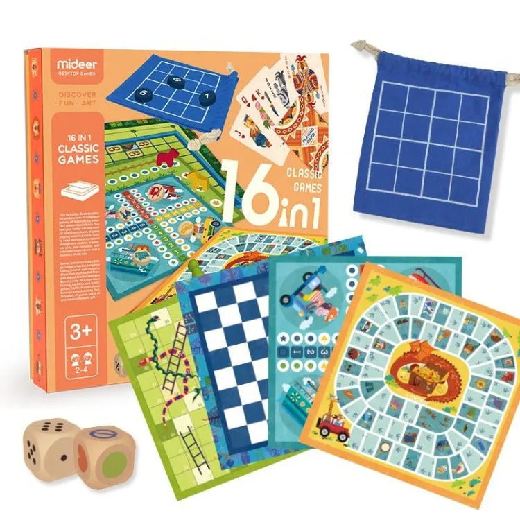 Classic Family Board Game | 16 in 1