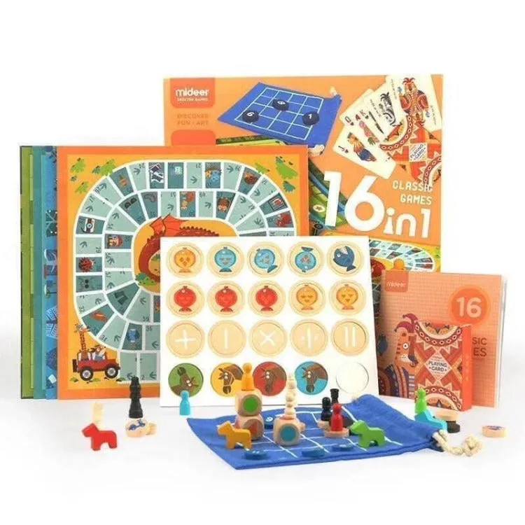 Classic Family Board Game | 16 in 1