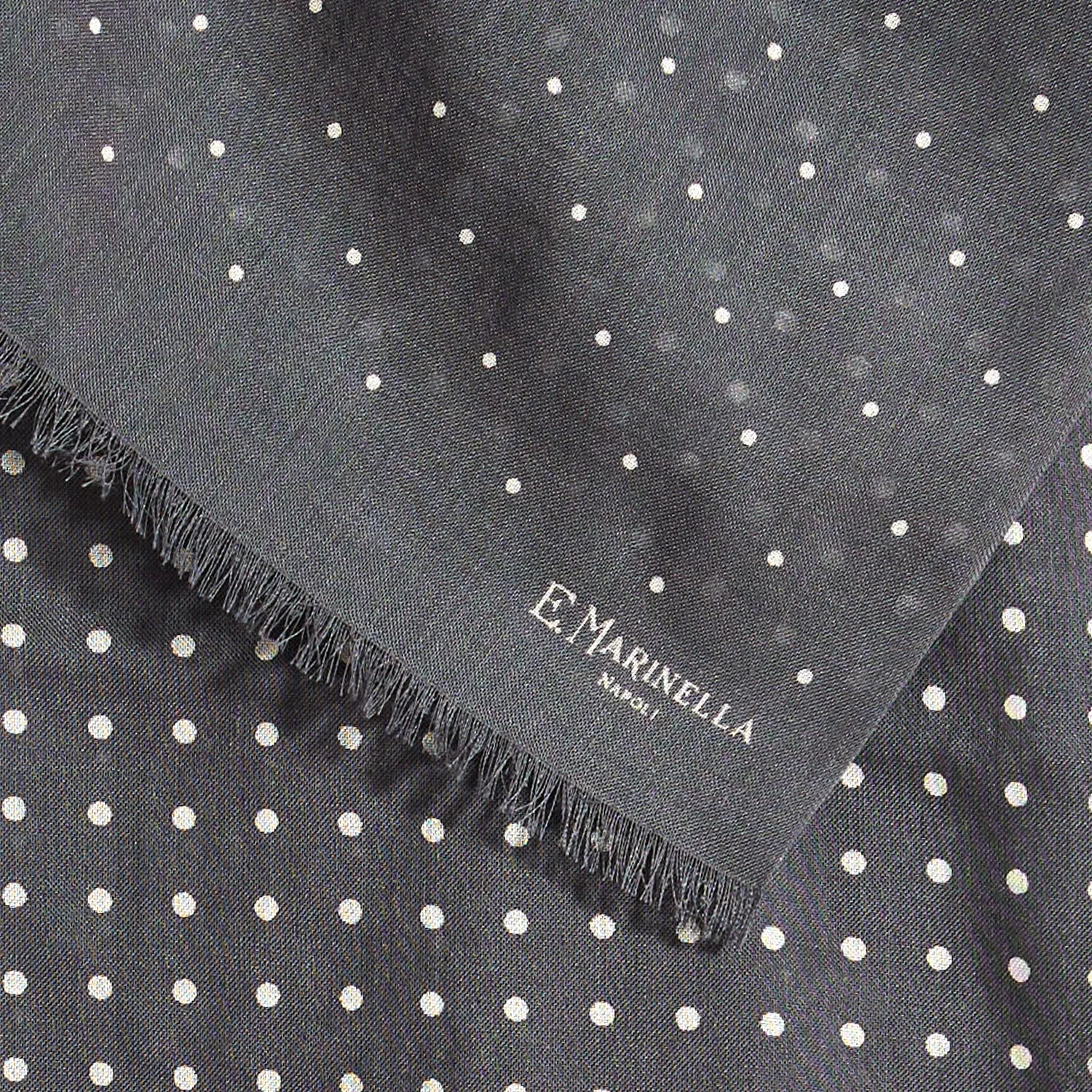 DARK GREY WOOL AND SILK SCARF