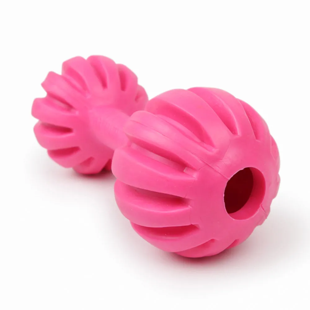 Dear Pet Dumbbell with Horizontal Stripes Dog Toy