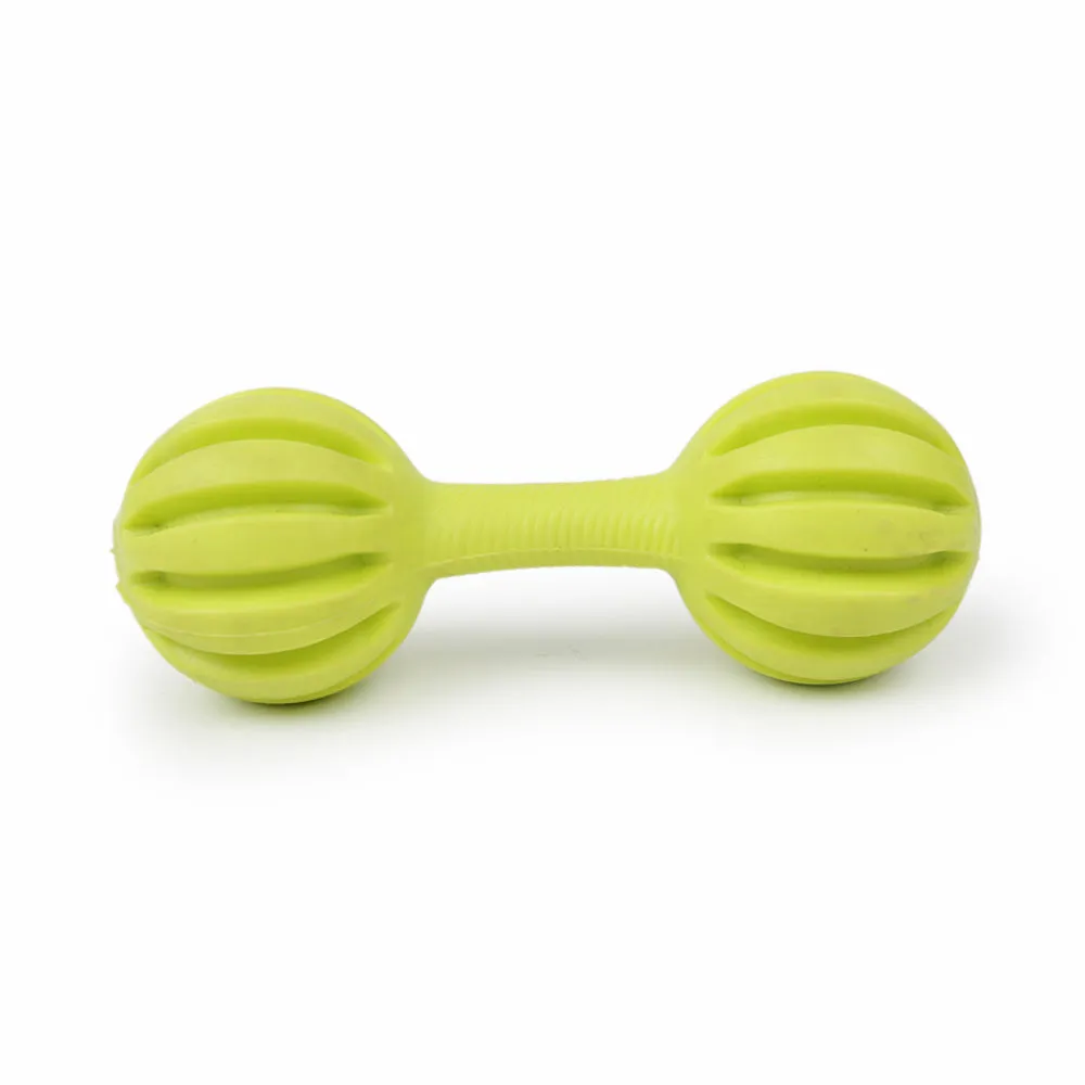 Dear Pet Dumbbell with Horizontal Stripes Dog Toy