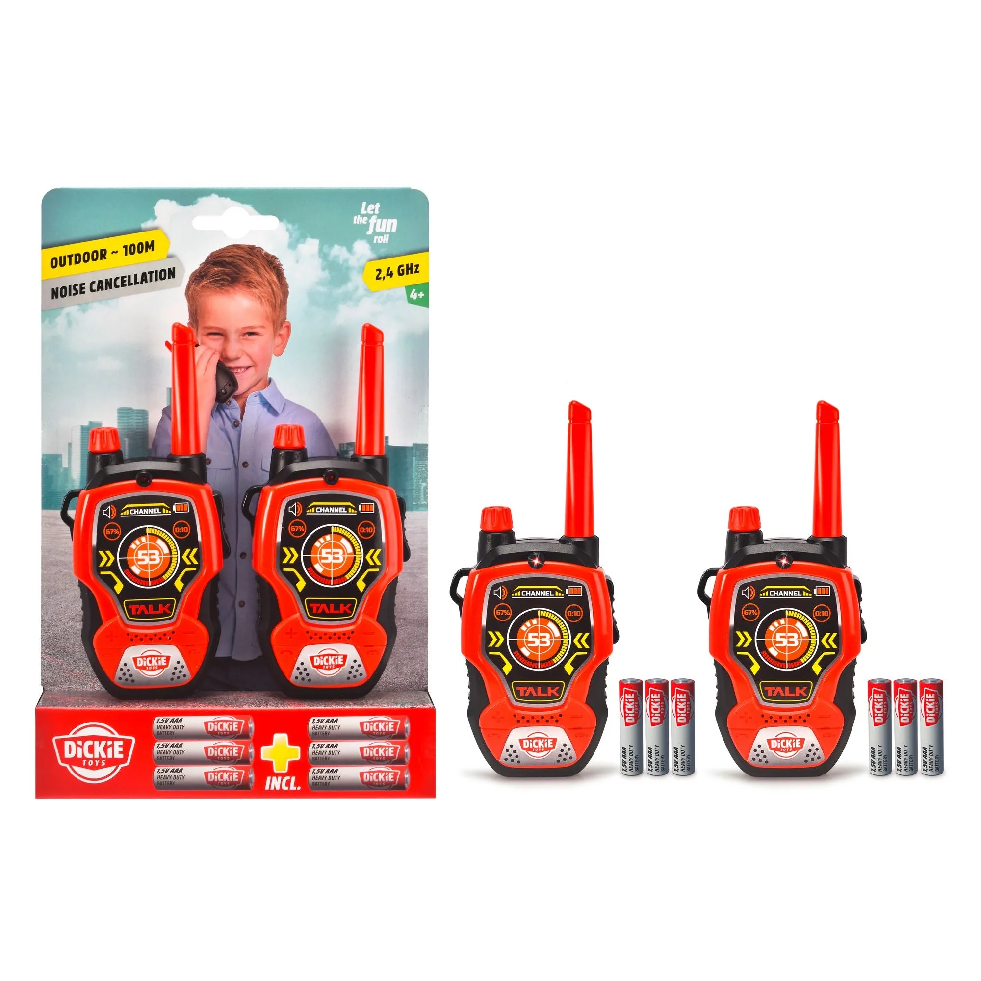 Dickie Toys Walkie Talkie Fun - Red