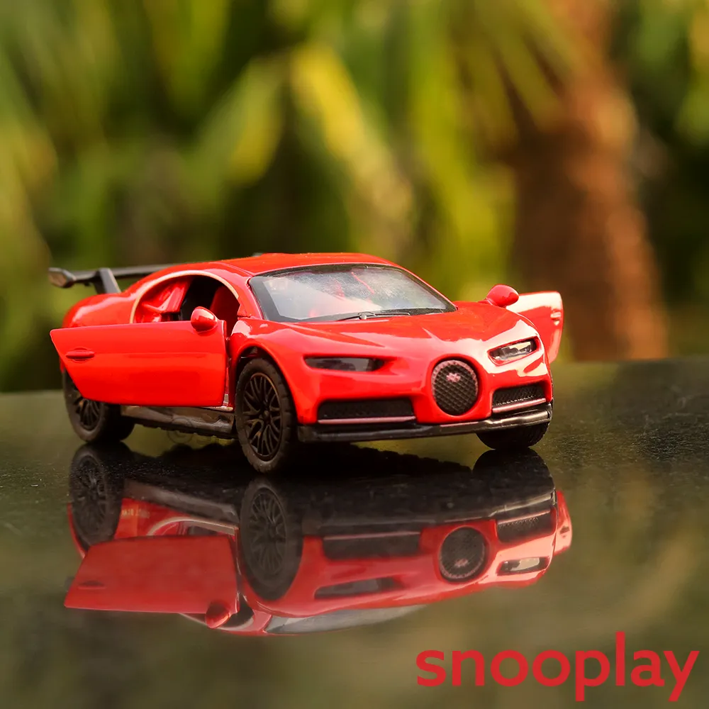 Diecast Car  Resembling Bugatti Chiron - Light and Sound (Assorted Colours)