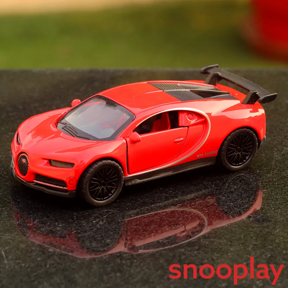 Diecast Car  Resembling Bugatti Chiron - Light and Sound (Assorted Colours)