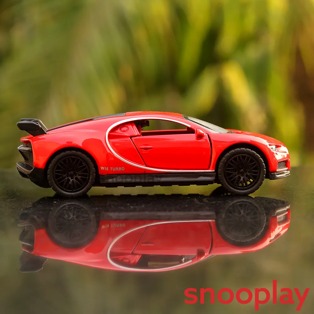 Diecast Car  Resembling Bugatti Chiron - Light and Sound (Assorted Colours)