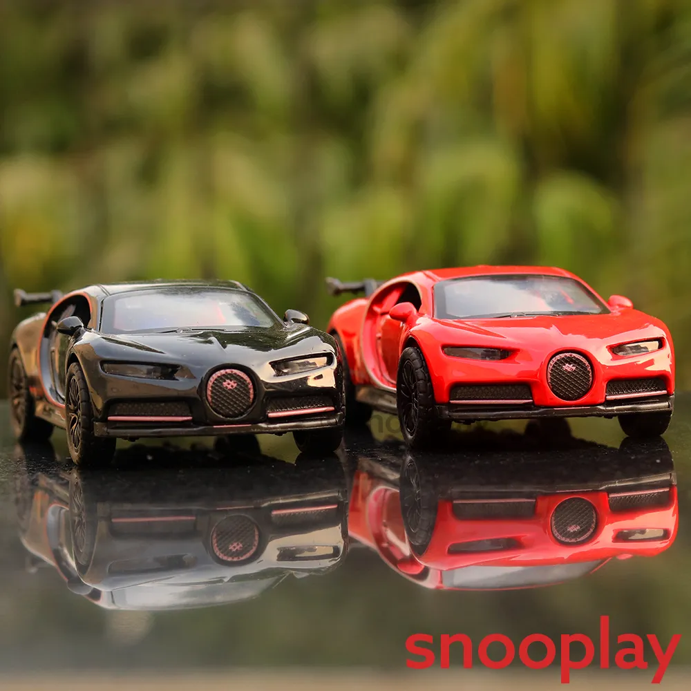 Diecast Car  Resembling Bugatti Chiron - Light and Sound (Assorted Colours)