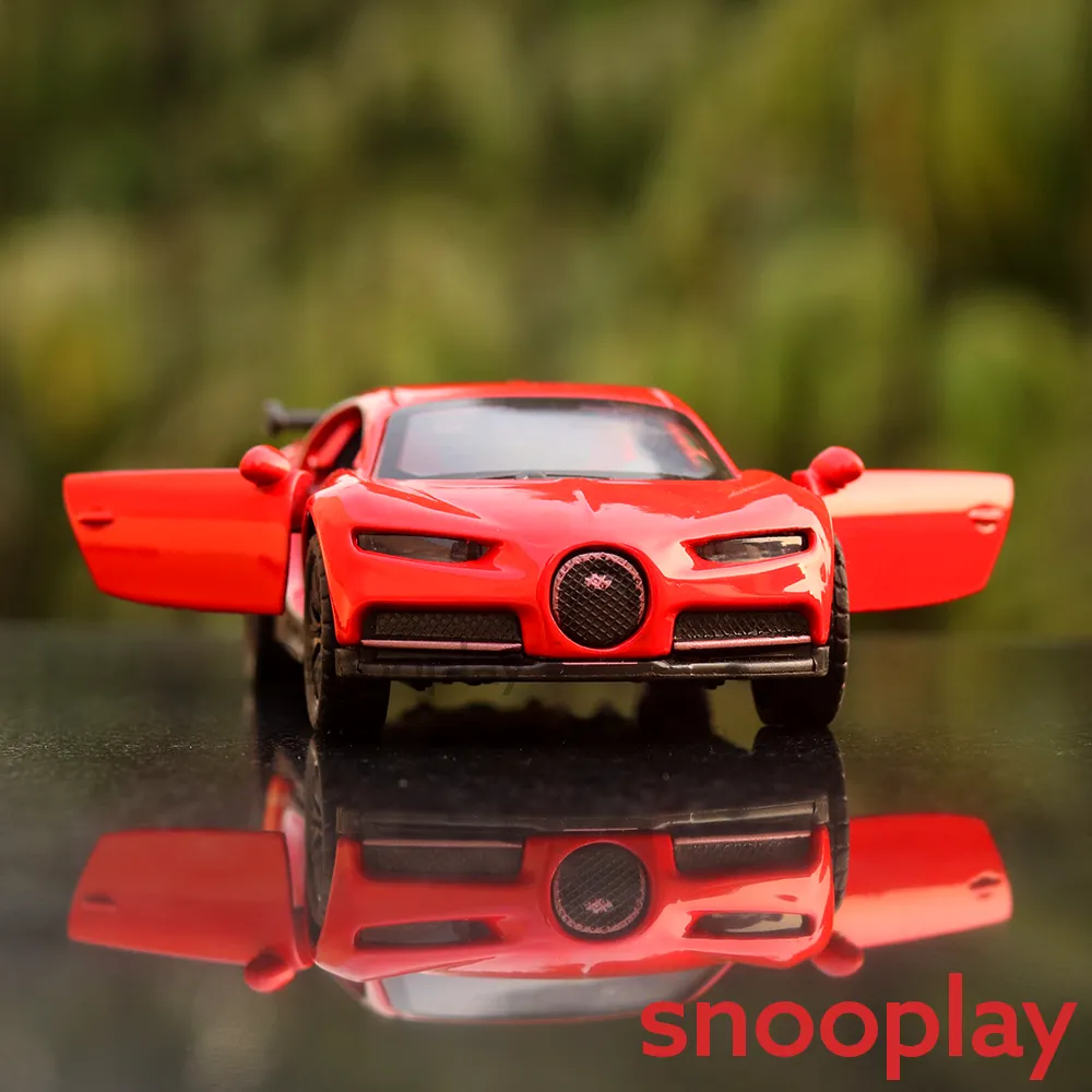 Diecast Car  Resembling Bugatti Chiron - Light and Sound (Assorted Colours)