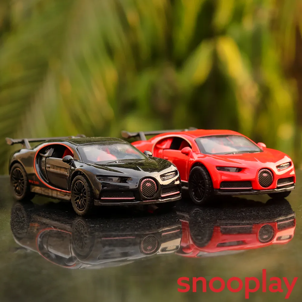 Diecast Car  Resembling Bugatti Chiron - Light and Sound (Assorted Colours)