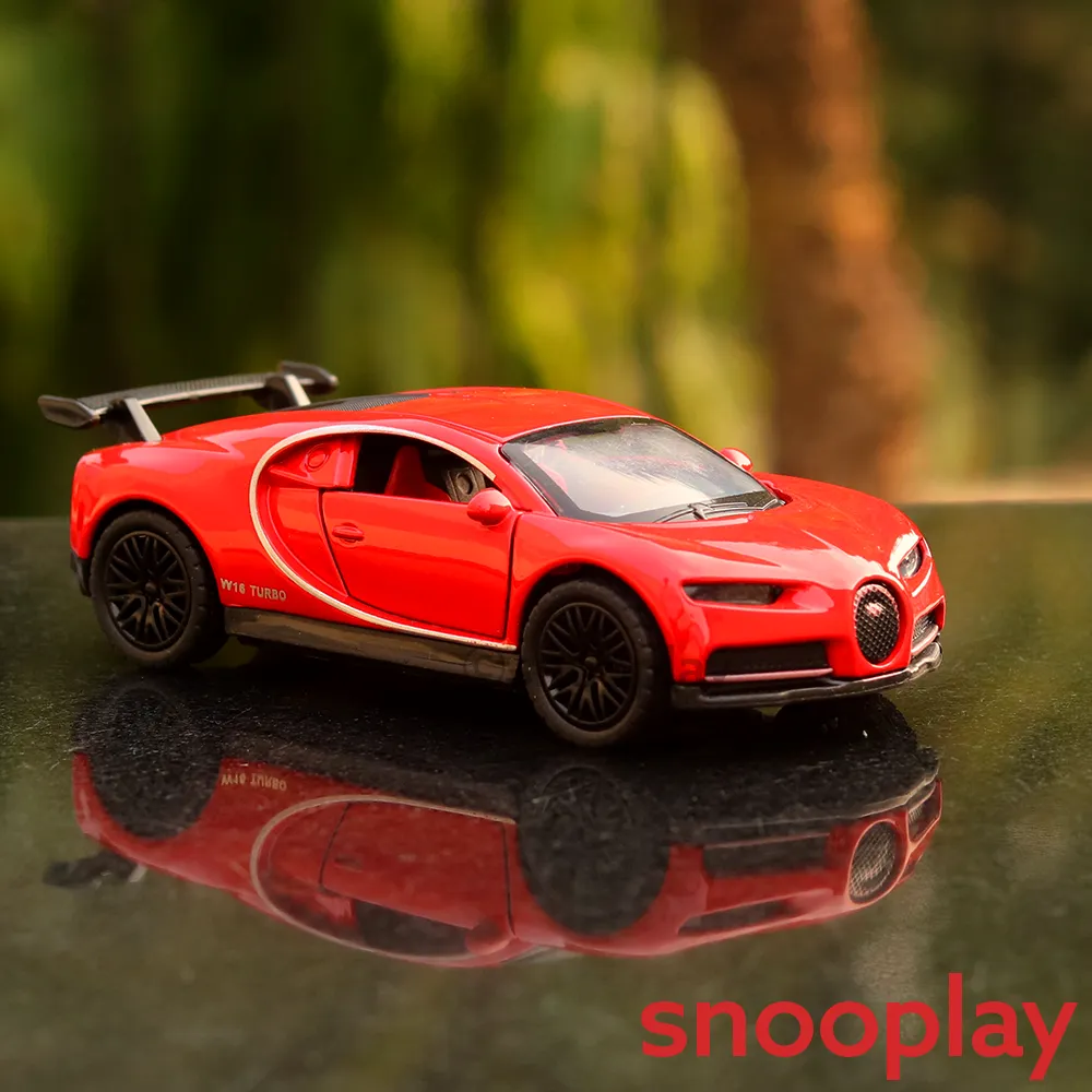 Diecast Car  Resembling Bugatti Chiron - Light and Sound (Assorted Colours)