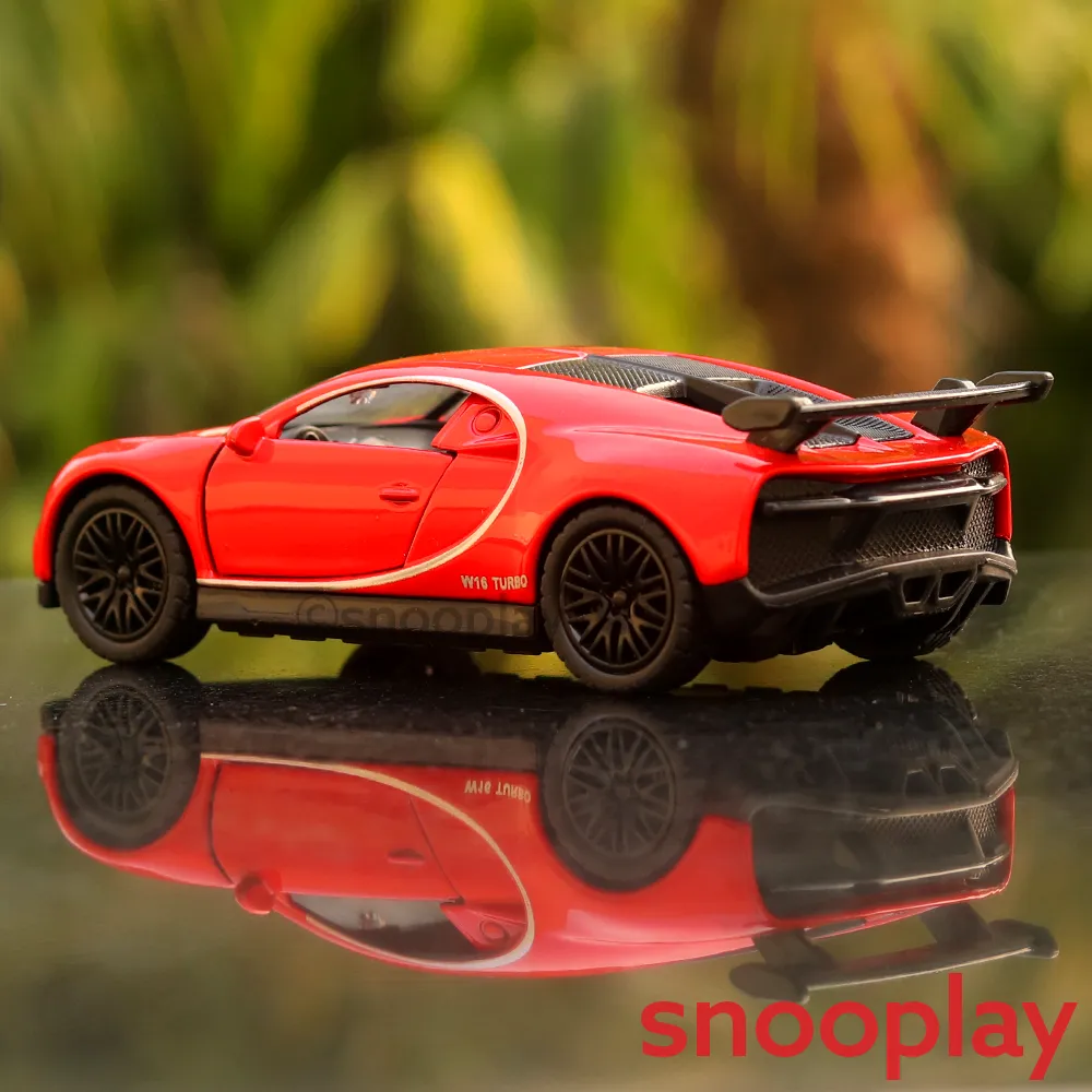 Diecast Car  Resembling Bugatti Chiron - Light and Sound (Assorted Colours)