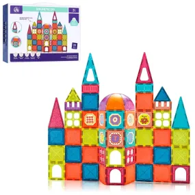 DIY Magnetic Construction Blocks - 77 pieces