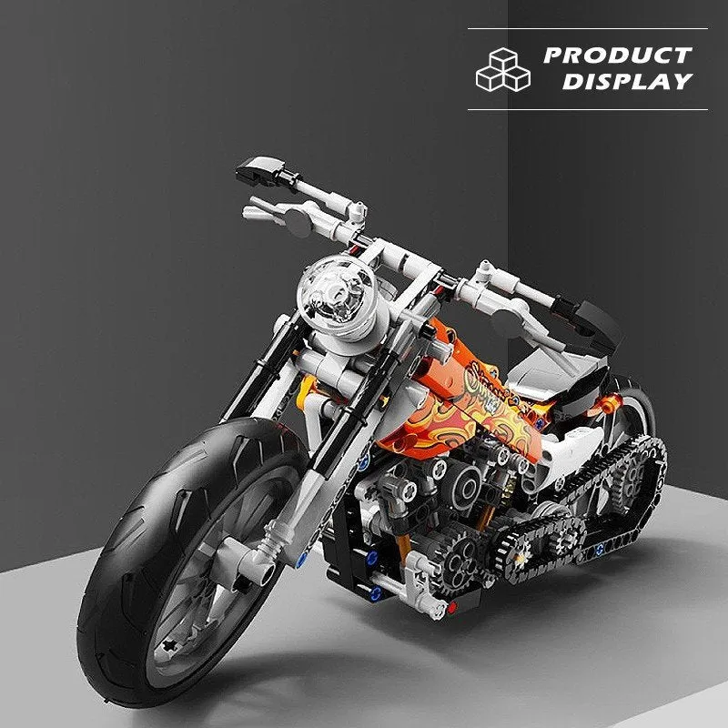 DIY Racing Motorcycle Model Building Blocks