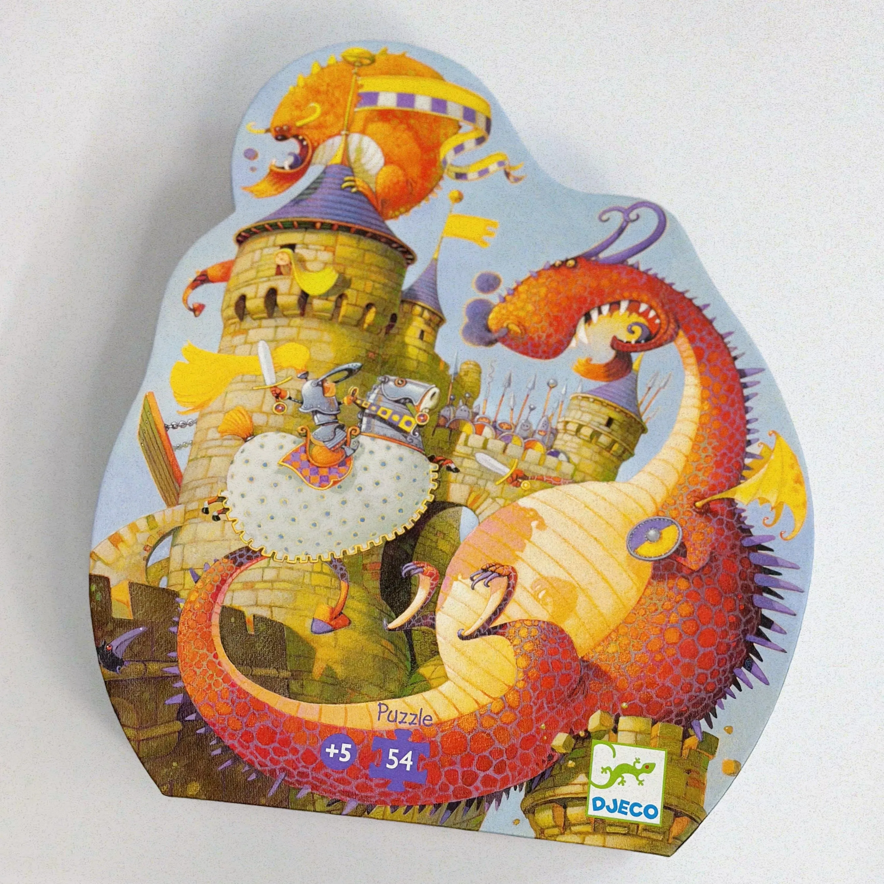 Djeco Silhouette Vaillant&Dragon Puzzles