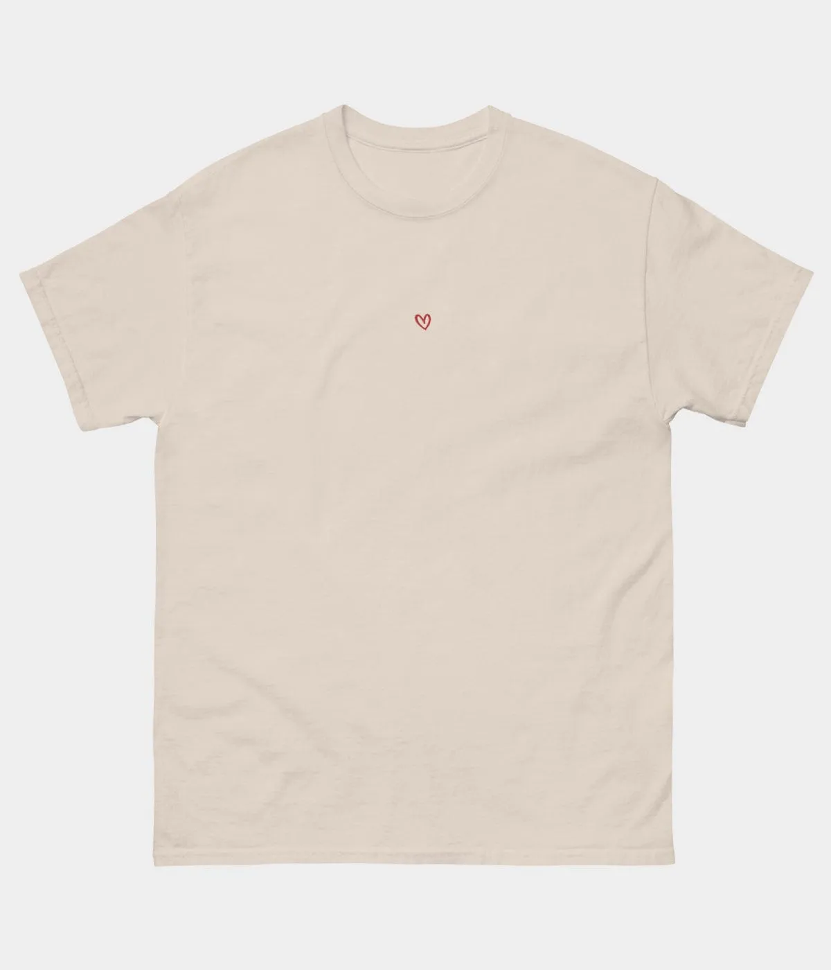 DRAWN HEART TEE.