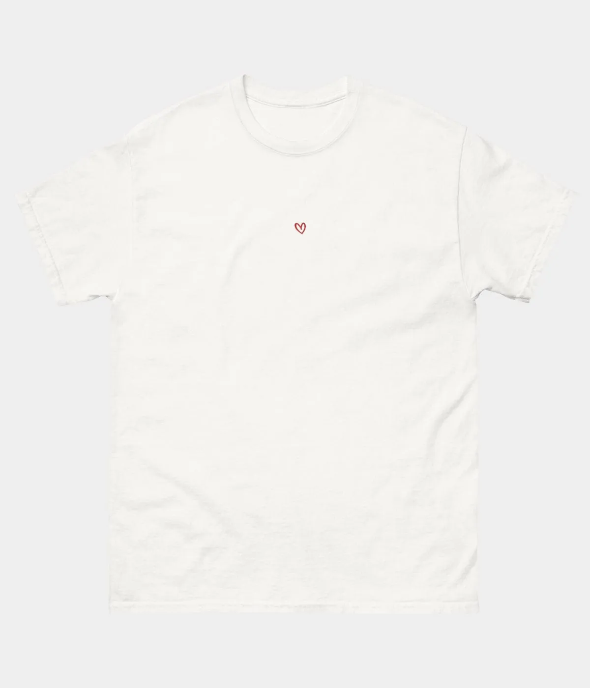 DRAWN HEART TEE.