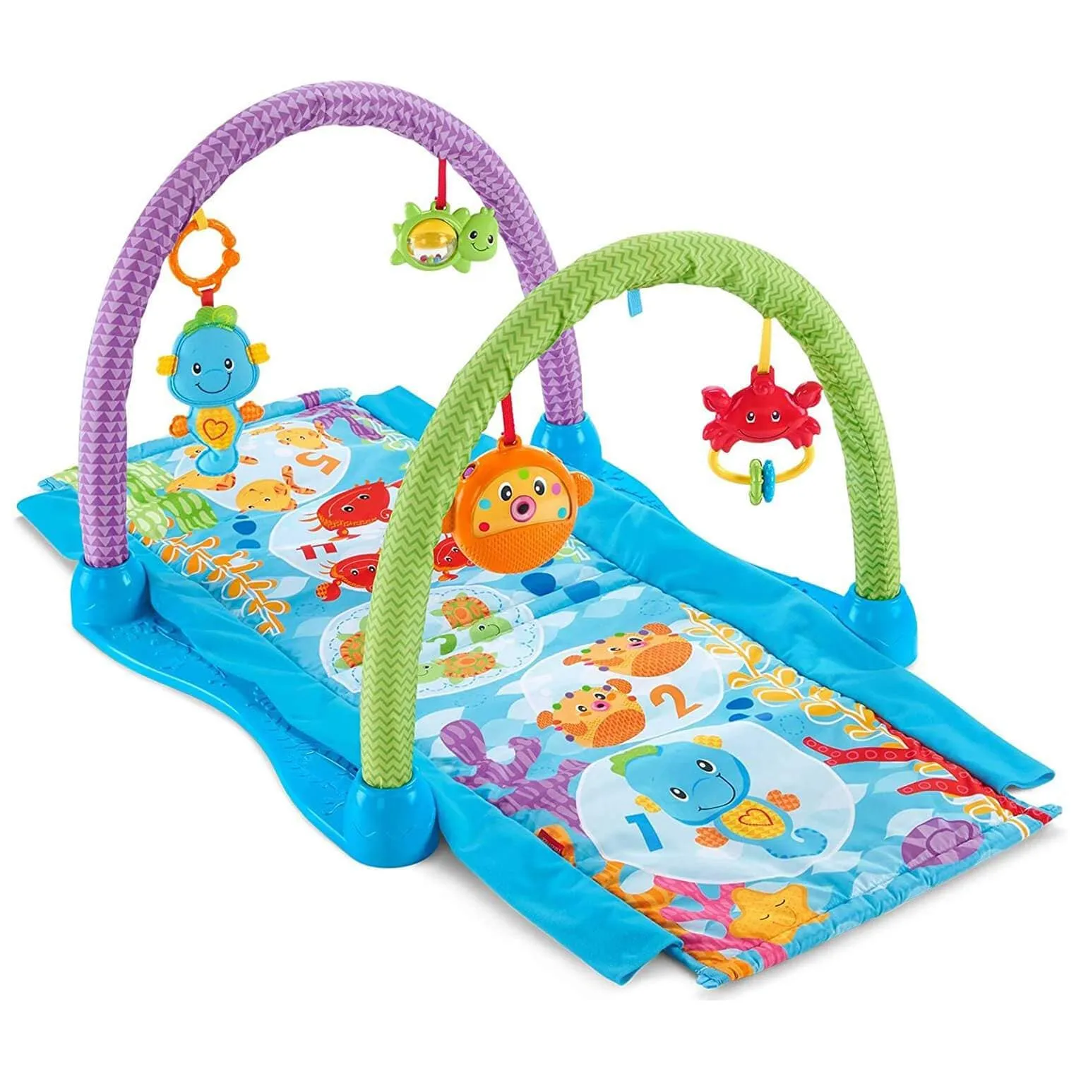 Fisher Price Kick Crawl Musical Seahorse Gym Tunnel Light Up