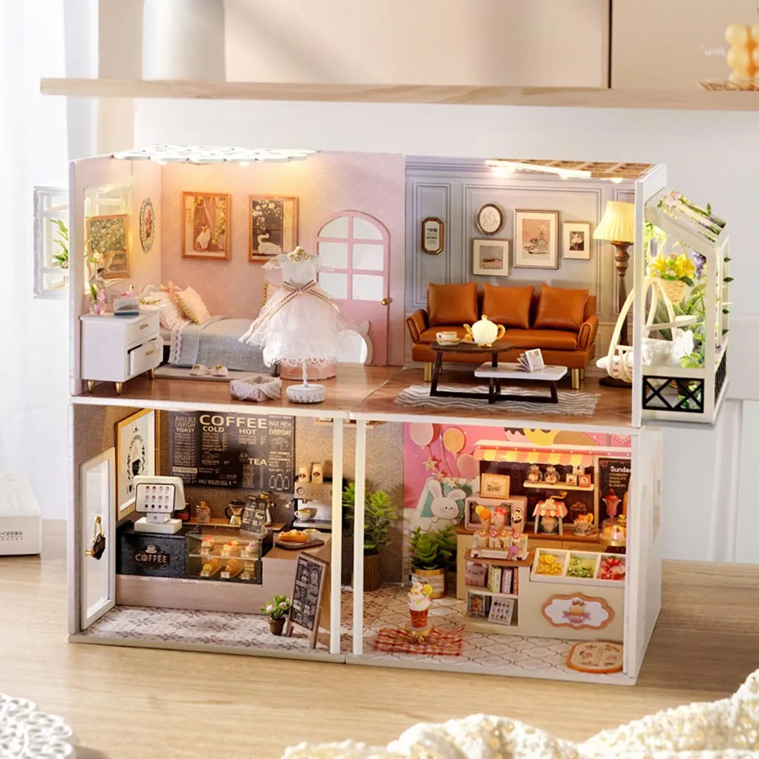 Freely Match Shop DIY Wooden Miniature House Kit