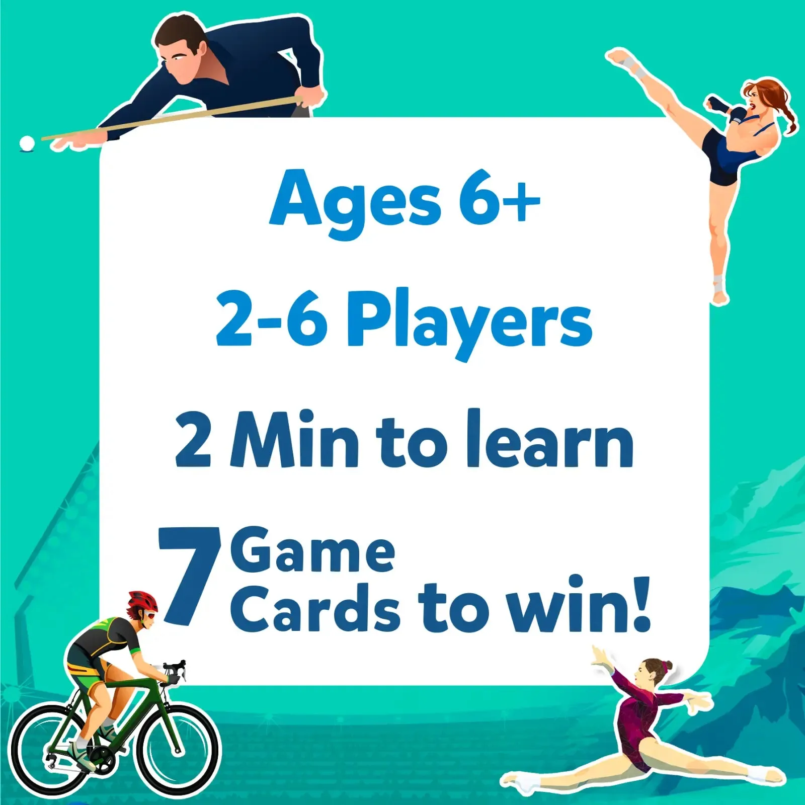 Guess in 10: World Of Sports | Trivia card game (ages 6 )