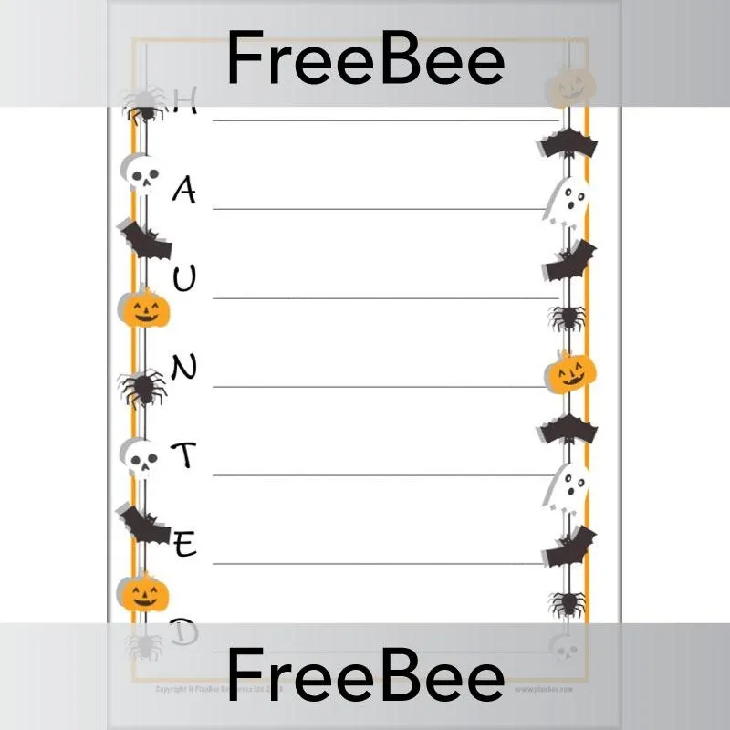 Halloween Acrostic Poem Template