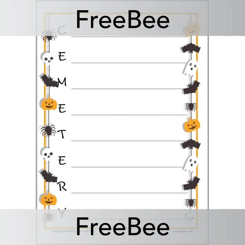 Halloween Acrostic Poem Template