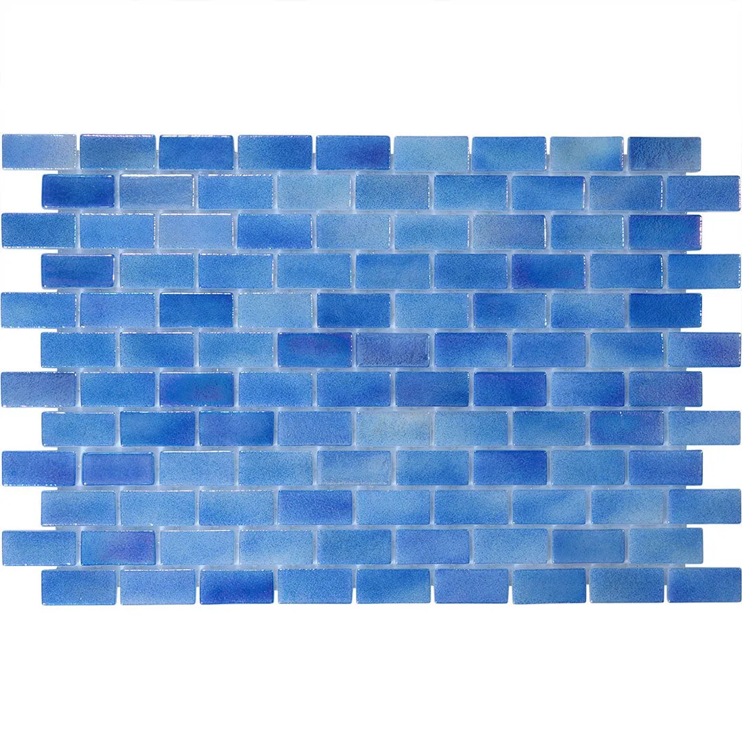 Indigo Ebb, 1" x 2" - Glass Tile