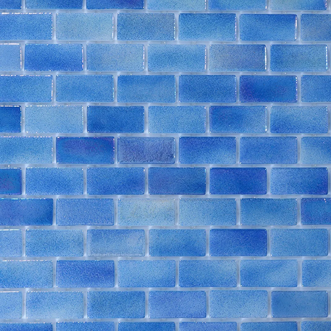 Indigo Ebb, 1" x 2" - Glass Tile