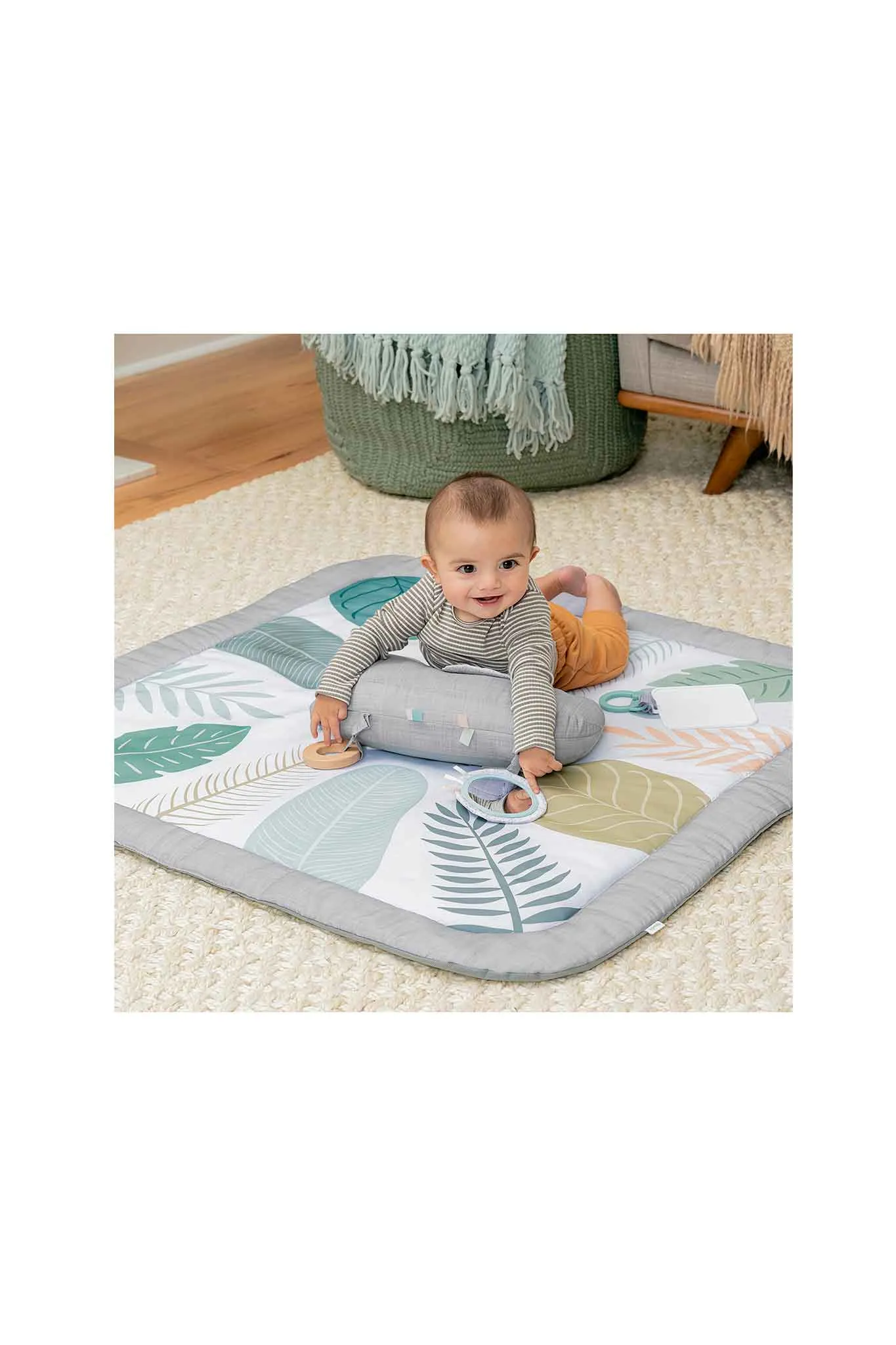 Ingenuity Sprout Spot Baby Milestone Play Mat