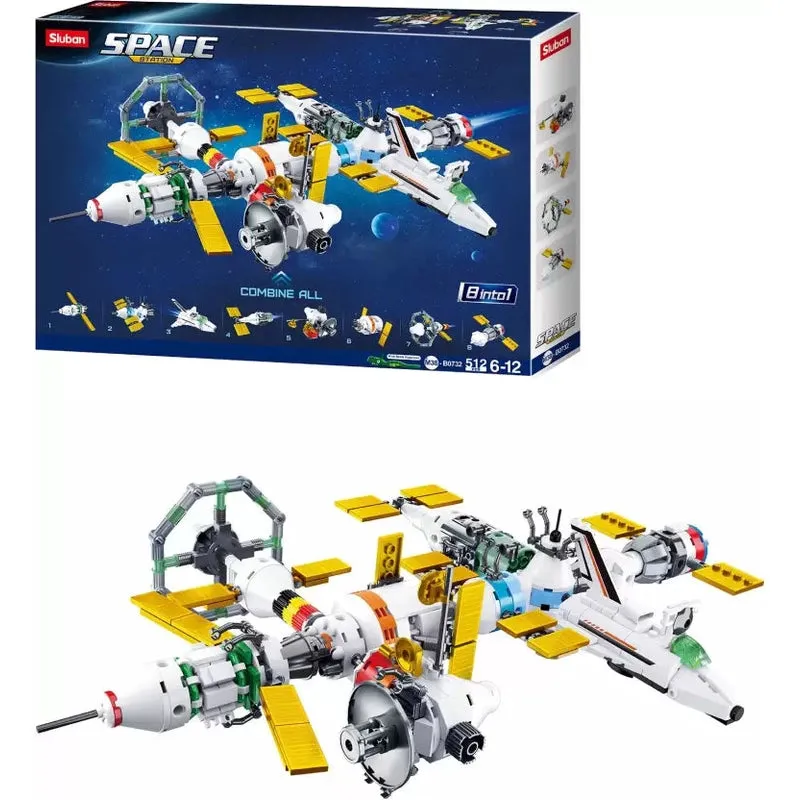 International Space Station 8 In 1 Building Block (512 Pcs)