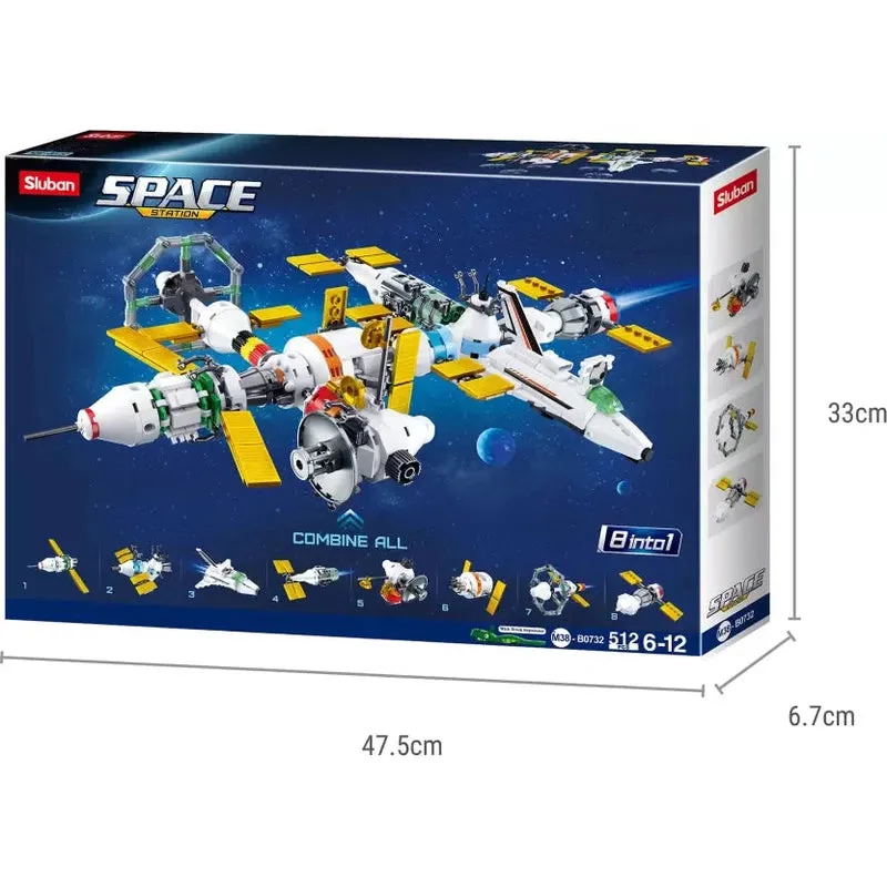 International Space Station 8 In 1 Building Block (512 Pcs)