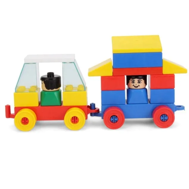 Kinder Blocks Car Set (Building Blocks Set) - 24 Pieces