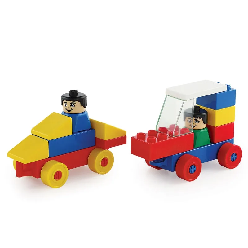 Kinder Blocks Car Set (Building Blocks Set) - 24 Pieces