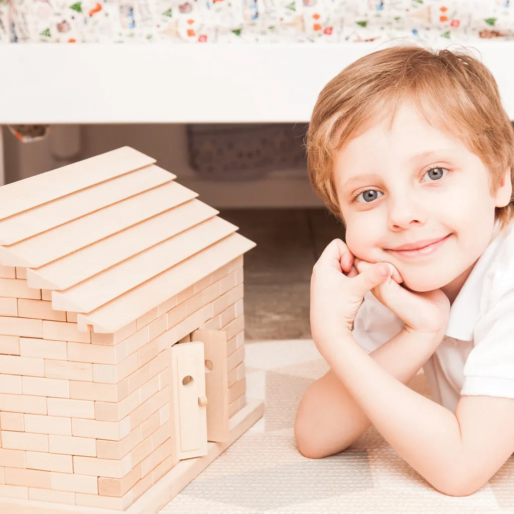 Large Wooden Building Blocks - Kubi House